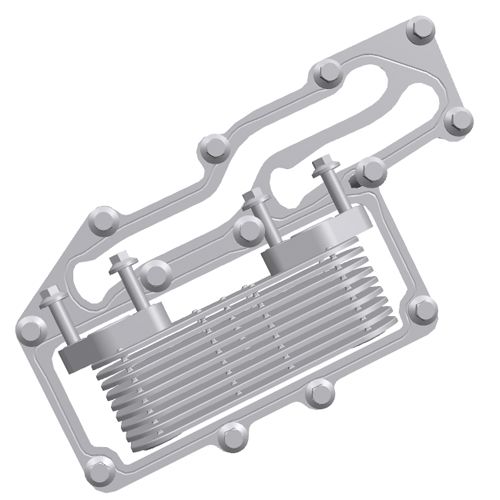 Perkins Oil Cooler Kit T436267